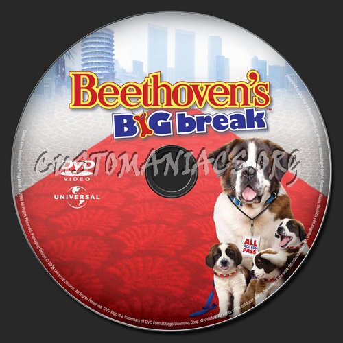 Beethoven's Big Break dvd label