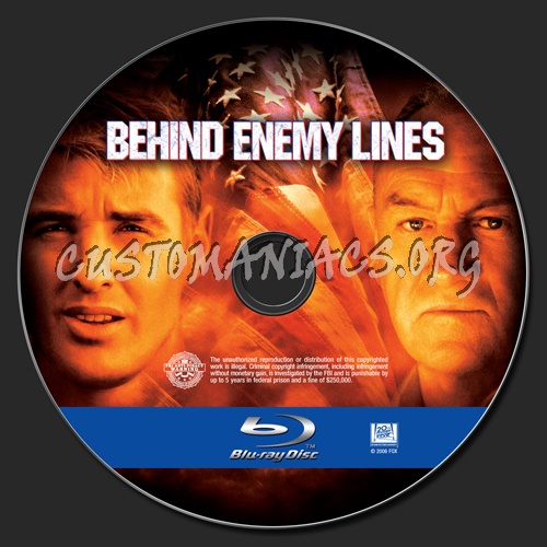 Behind Enemy Lines blu-ray label