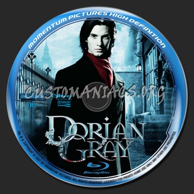 Dorian Gray blu-ray label