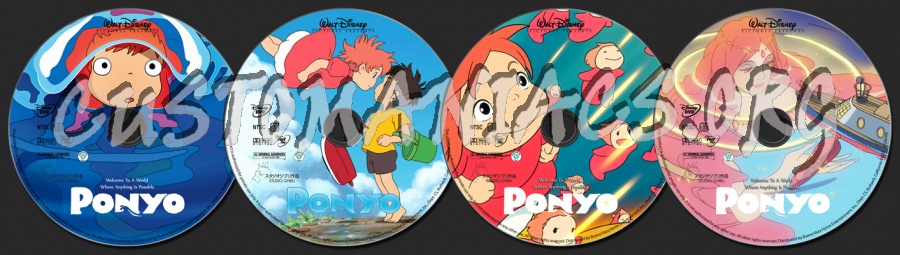 Ponyo dvd label