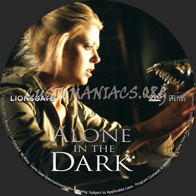 Alone in the Dark dvd label