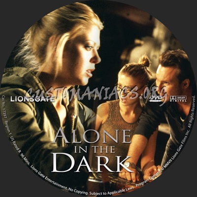 Alone in the Dark dvd label