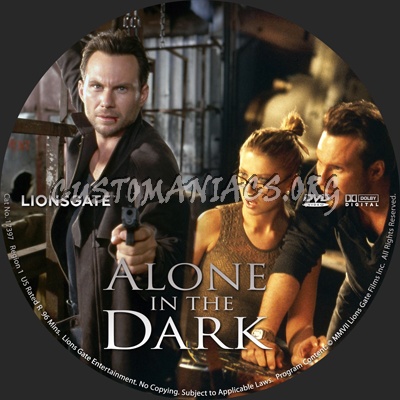 Alone in the Dark dvd label