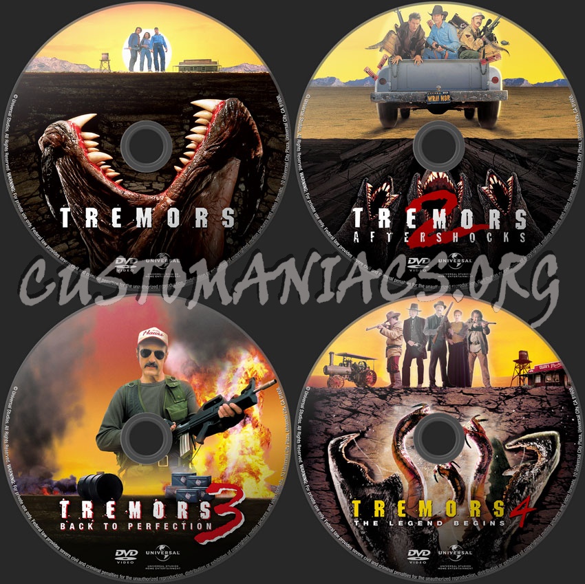 Tremors Collection (1-2-3-4) dvd label