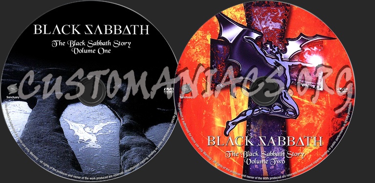 The Black Sabbath Story dvd label