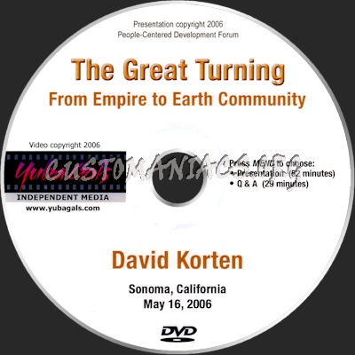 The Great Turning - From Empire to Earth Community dvd label