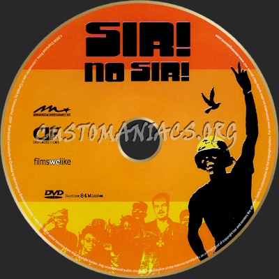 Sir! No Sir! dvd label