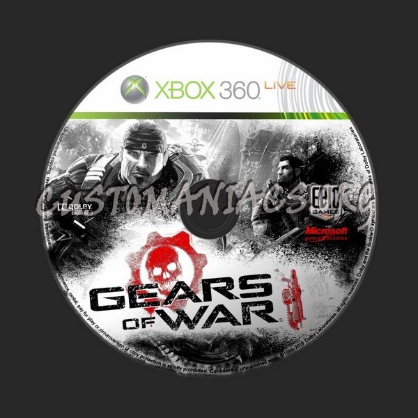 Gears of War dvd label
