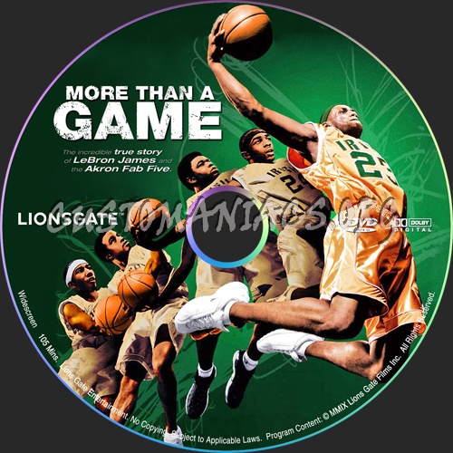 More Than a Game dvd label