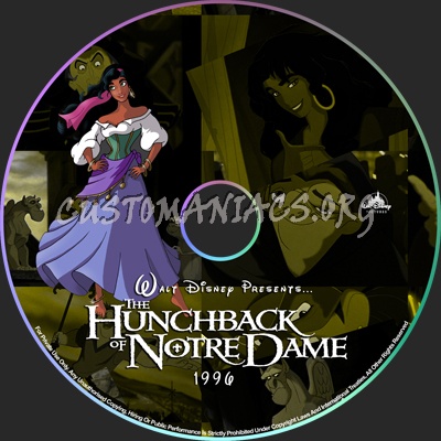 The Hunchback of Notre Dame - 1996 dvd label
