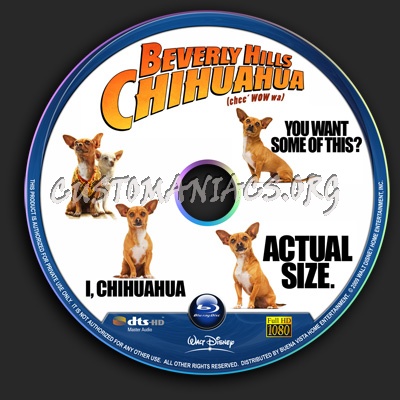 Beverly Hills Chihuahua blu-ray label