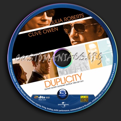 Duplicity blu-ray label