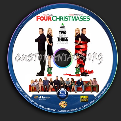 Four Christmases blu-ray label