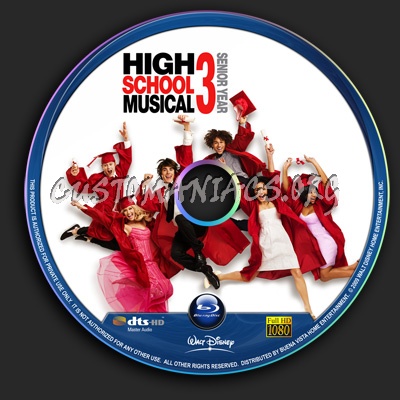 High School Musical 3 Senior Year blu-ray label