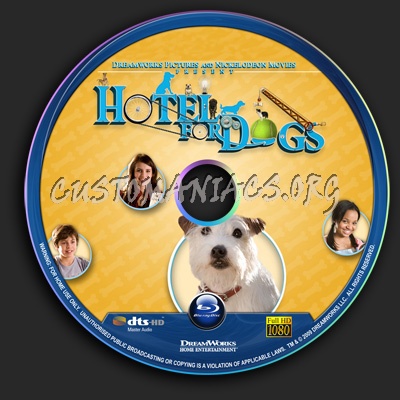 Hotel For Dogs blu-ray label