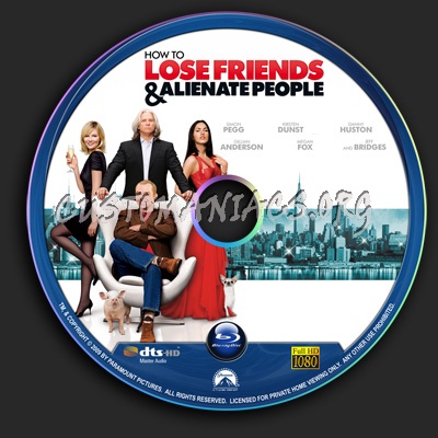 How to Lose Friends and Alienate People blu-ray label