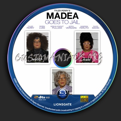 Madea Goes to Jail blu-ray label