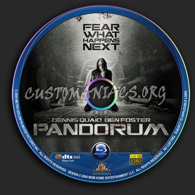 Pandorum blu-ray label