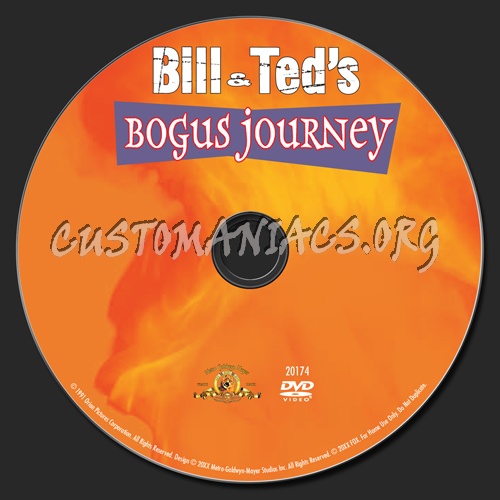 Bill & Ted's Bogus Journey dvd label