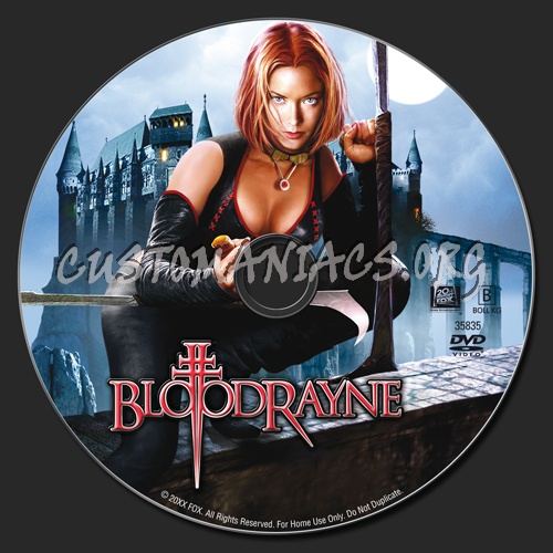 Bloodrayne dvd label