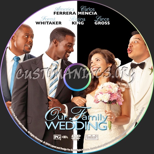 Our Family Wedding dvd label