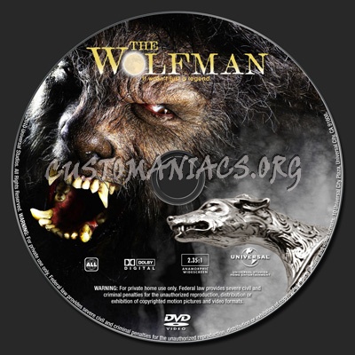 The WolfMan dvd label