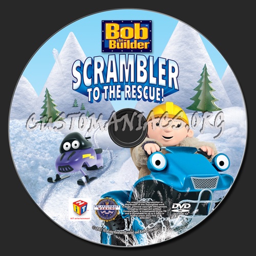 Bob the Builder Scrambler to the Rescue dvd label