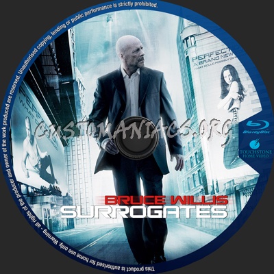 Surrogates blu-ray label