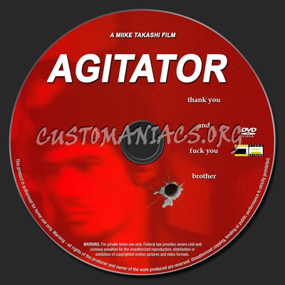 Agitator dvd label