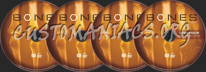 Bones Season 3 dvd label