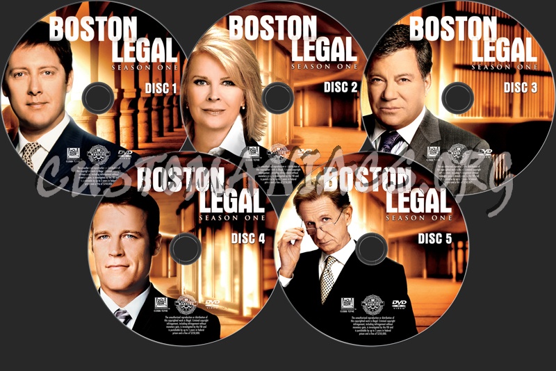 Boston Legal Season 1 dvd label