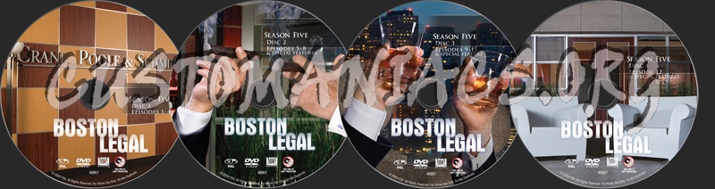 Boston Legal Season 5 dvd label