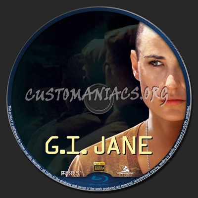 G.I. Jane blu-ray label