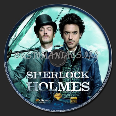 Sherlock Holmes blu-ray label