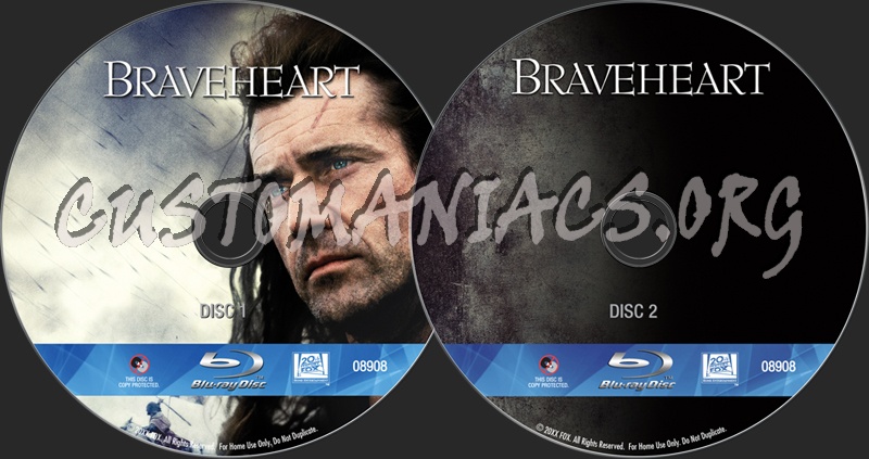 Braveheart blu-ray label