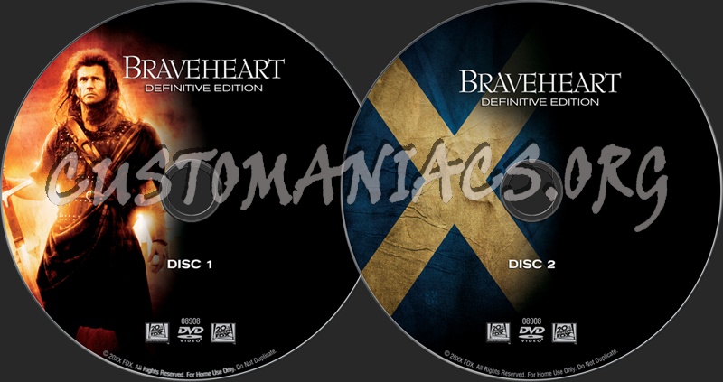 Braveheart dvd label