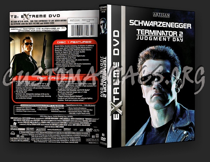 Terminator 2 - Judgment Day dvd cover