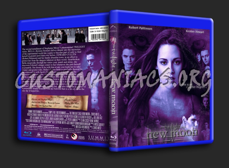 Twilight Saga New Moon blu-ray cover