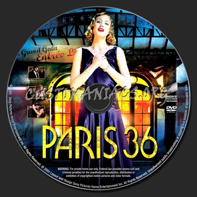 Paris 36 dvd label