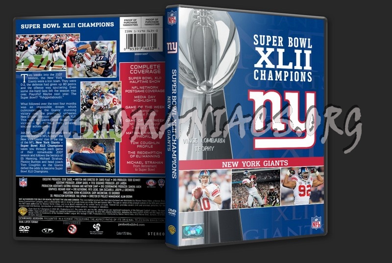 New York Giants Super Bowl XLII Champions DVD