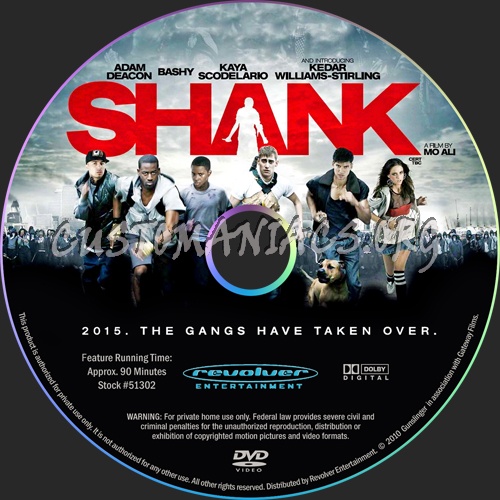 Shank dvd label