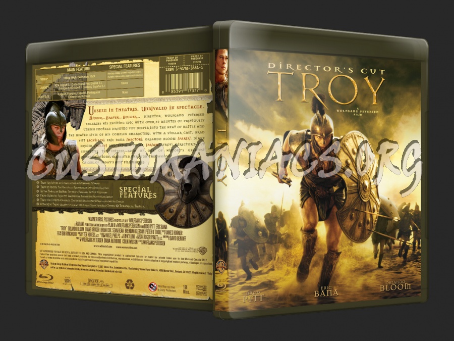 Troy blu-ray cover