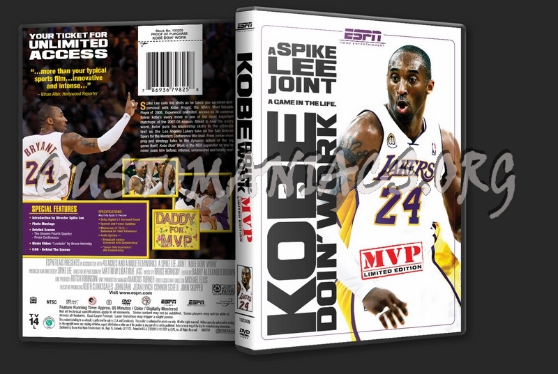 Kobe Doin' Work: A Spike Lee Joint dvd cover