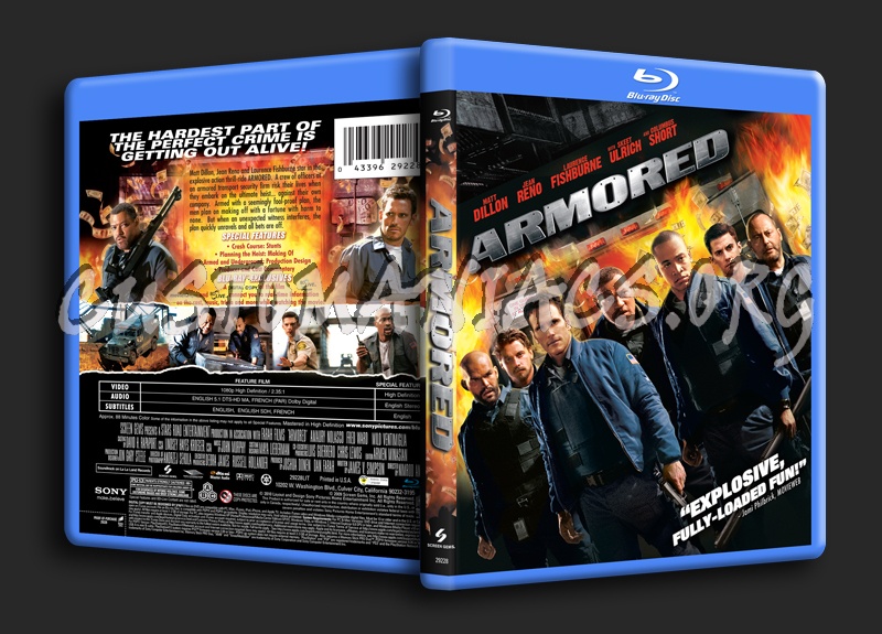 Armored blu-ray cover