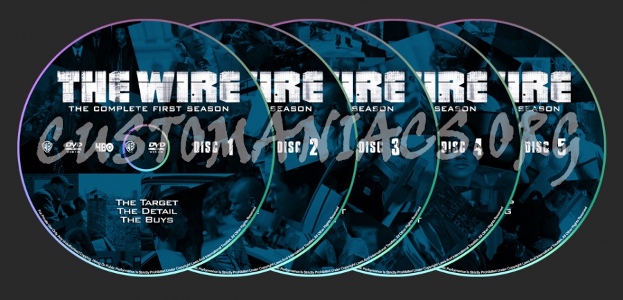 The Wire dvd label