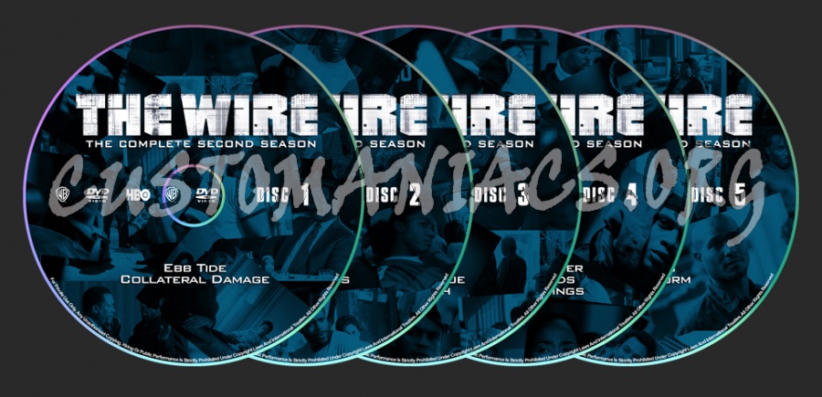 The Wire dvd label