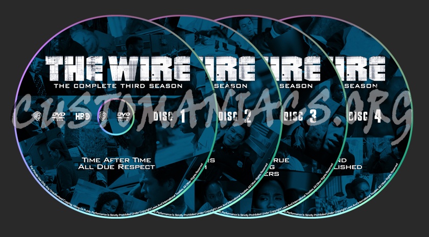 The Wire dvd label