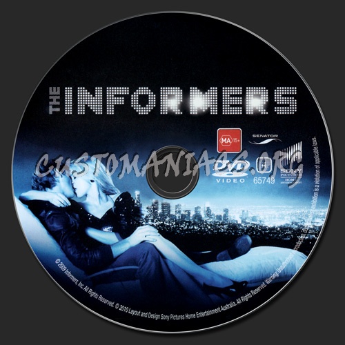 The Informers dvd label