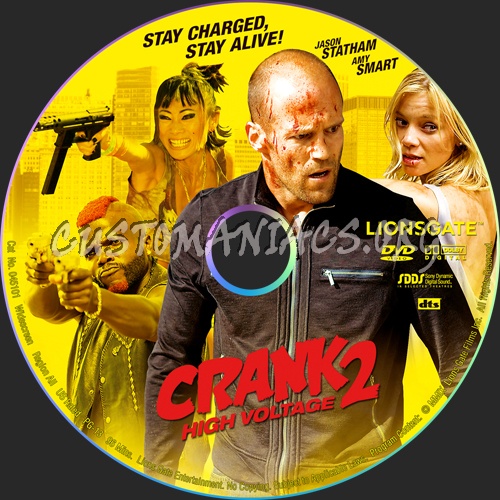 Crank: High Voltage dvd label