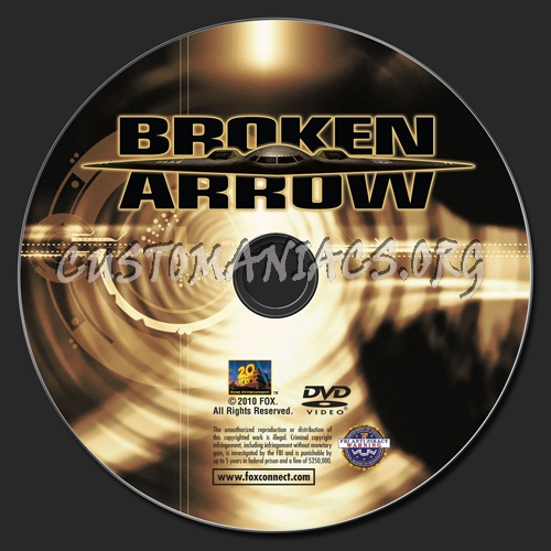 Broken Arrow dvd label